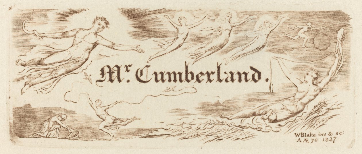 George Cumberlands Karte von William Blake