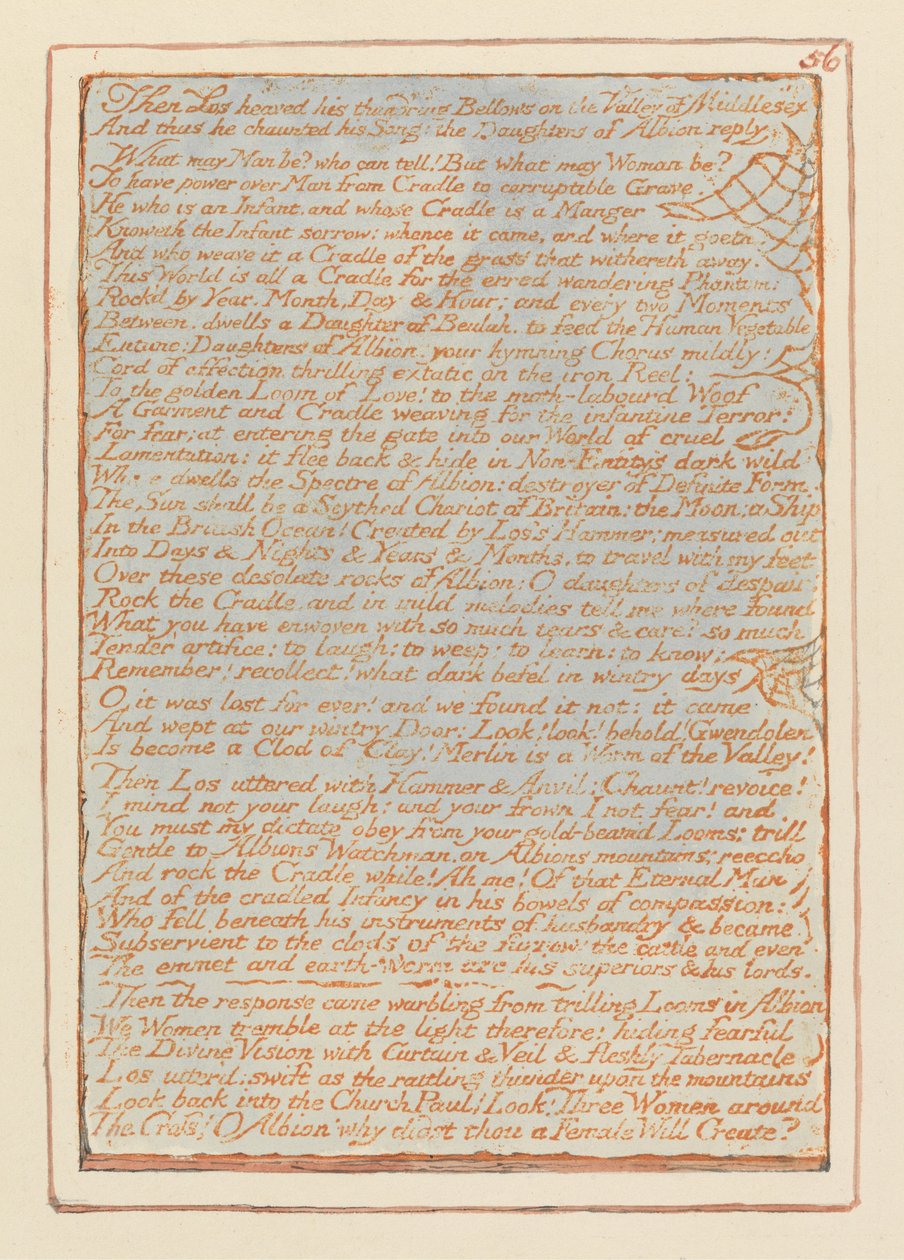 Jerusalem, Platte 56 von William Blake