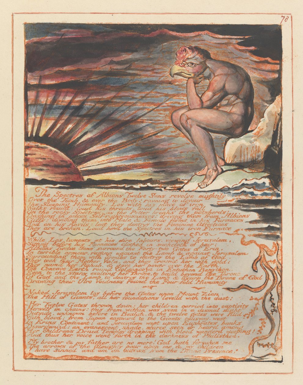 Jerusalem, Platte 78 von William Blake