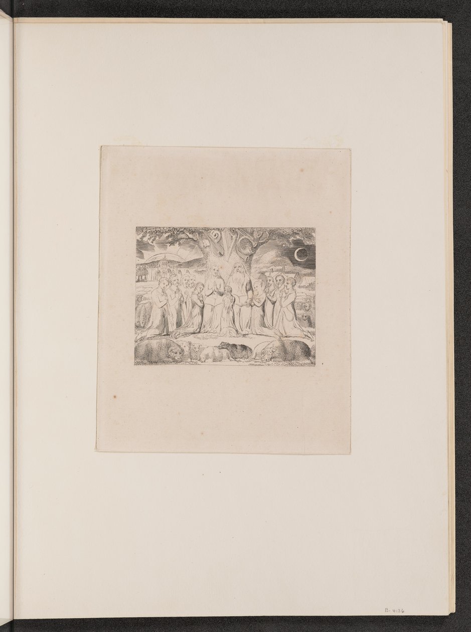 Hiob und seine Familie von William Blake
