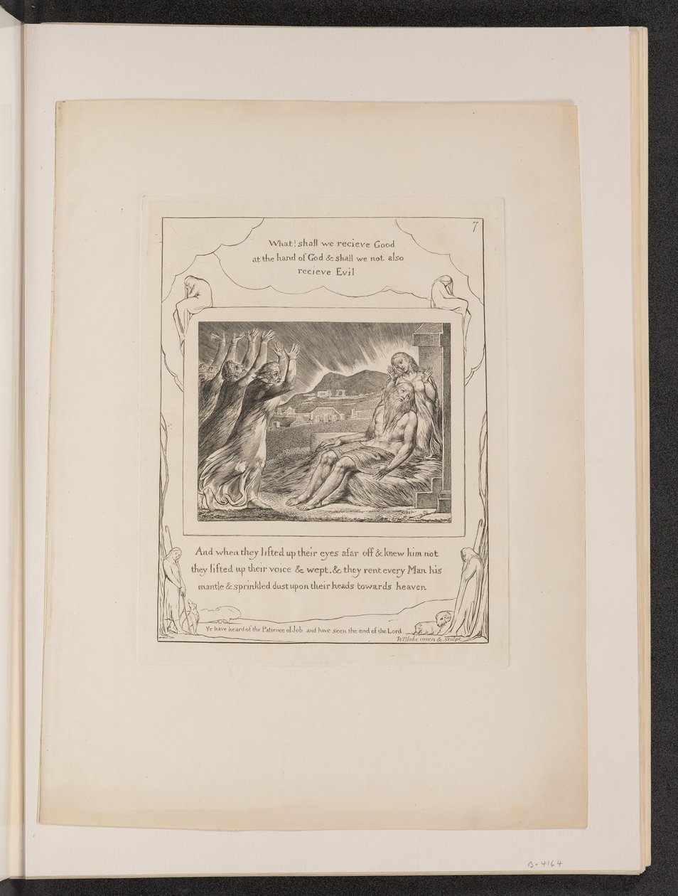 Hiobs Tröster, 1825 von William Blake