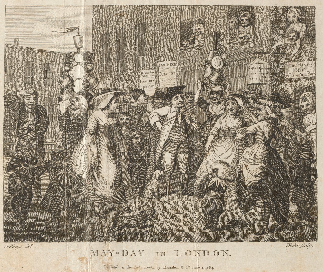 Maifeiertag in London von William Blake