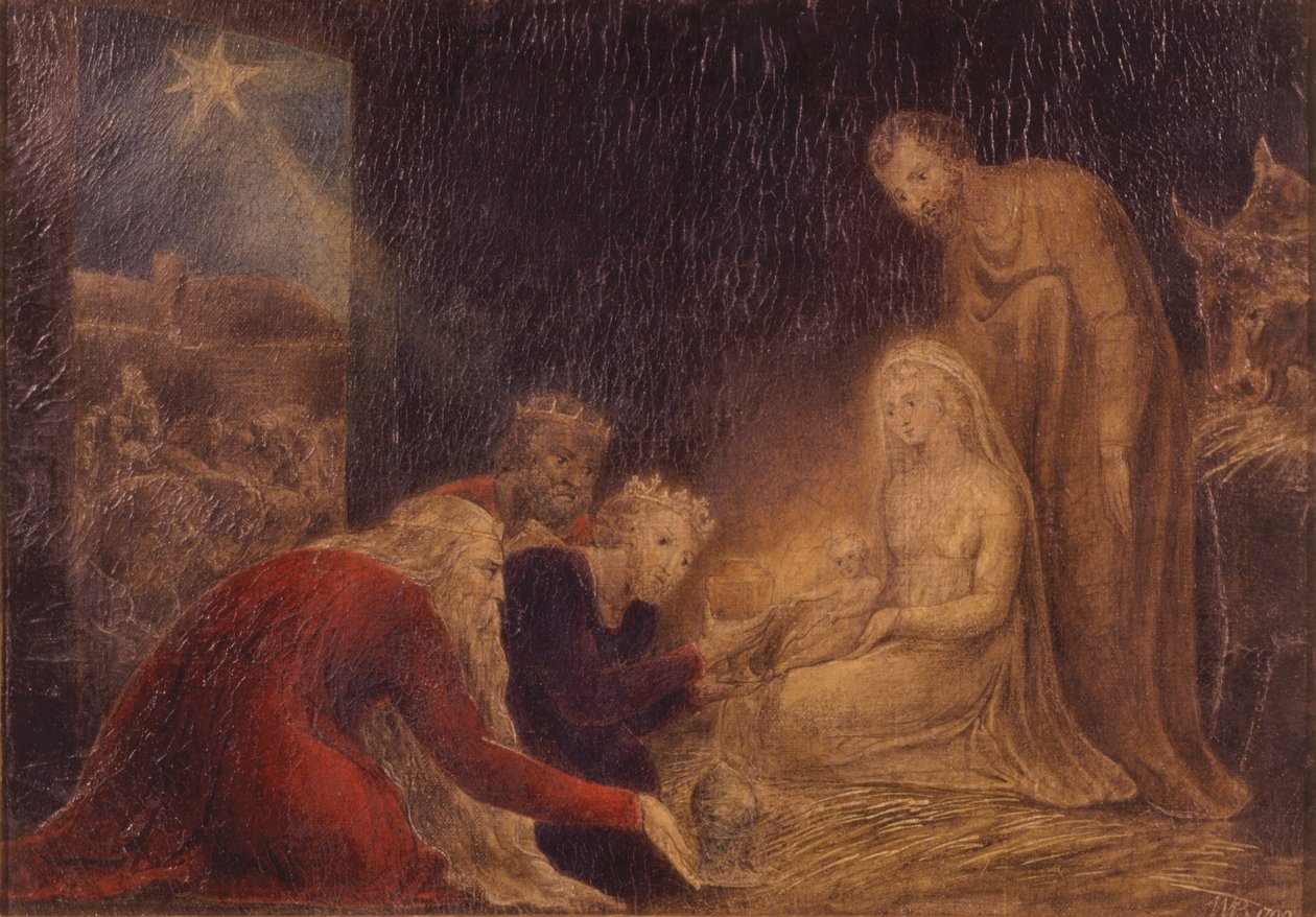 Die Anbetung der Könige von William Blake