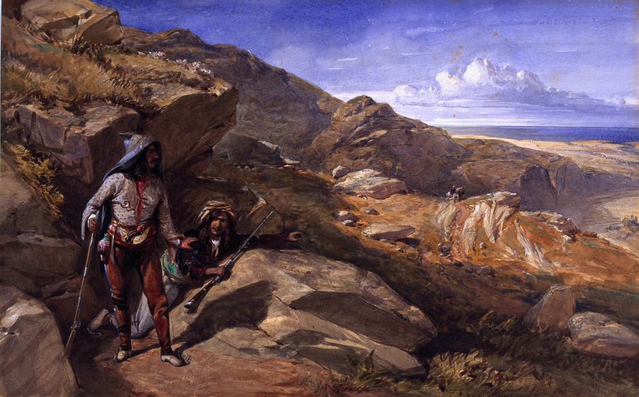 Zwei Banditen in den Hügeln, 1857 von William Crimea Simpson