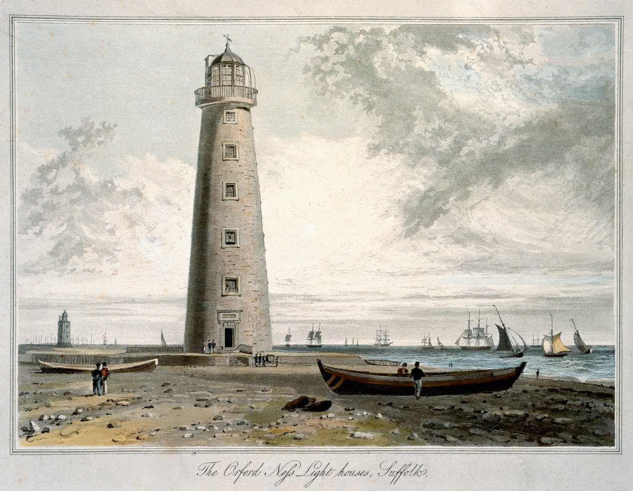 Die Leuchttürme von Orford Ness, Suffolk von William Daniell
