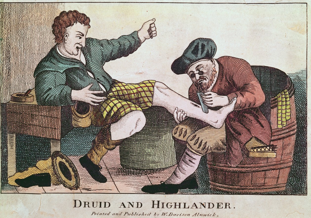 Druide und Highlander, 1815 von William Davison