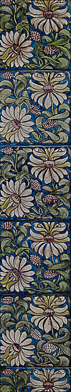 Geißblatt-Fliesenpaneel von William de Morgan