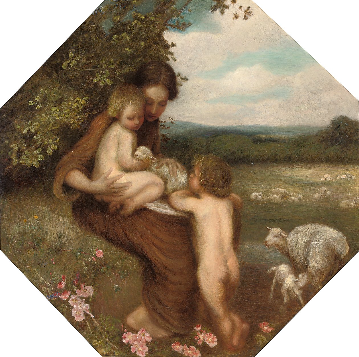 Zwei Mütter von William Edward Stott