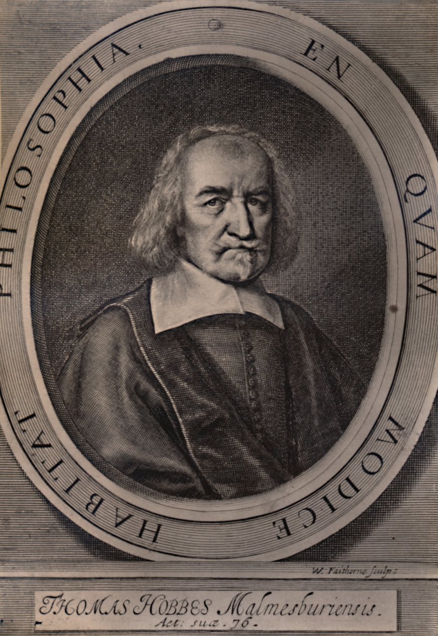 Thomas Hobbes, englischer Philosoph, um 1668 1894 von William Faithorne