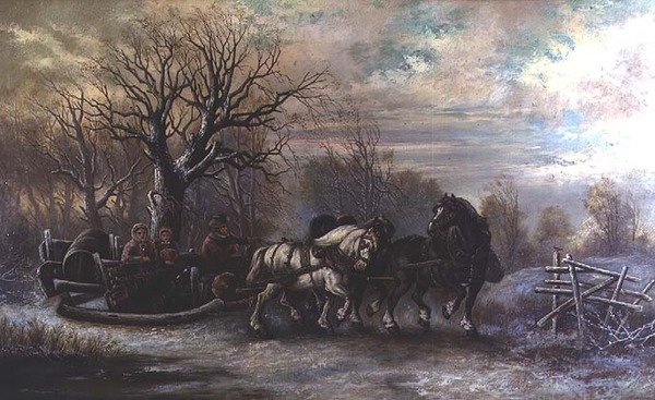 Eine Winterfahrt von William Foster