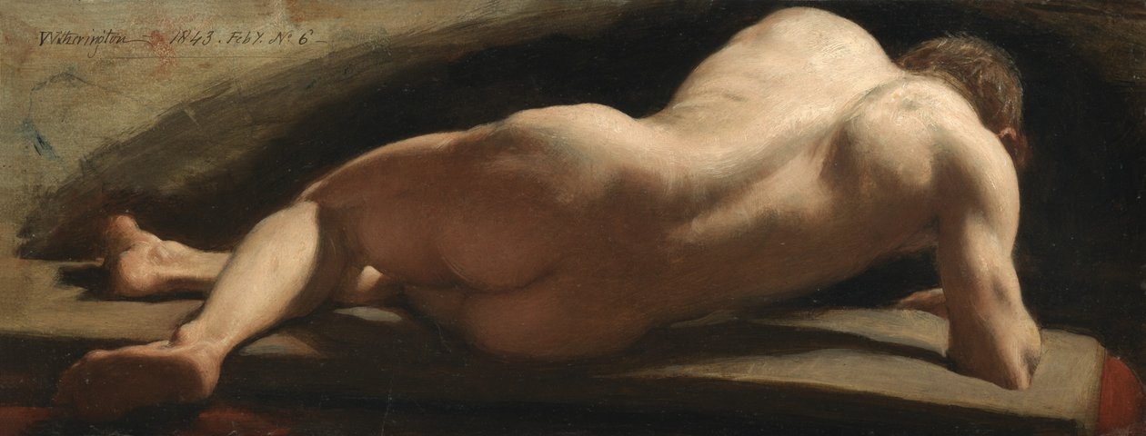 Männlicher Akt, 1843 von William Frederick Witherington
