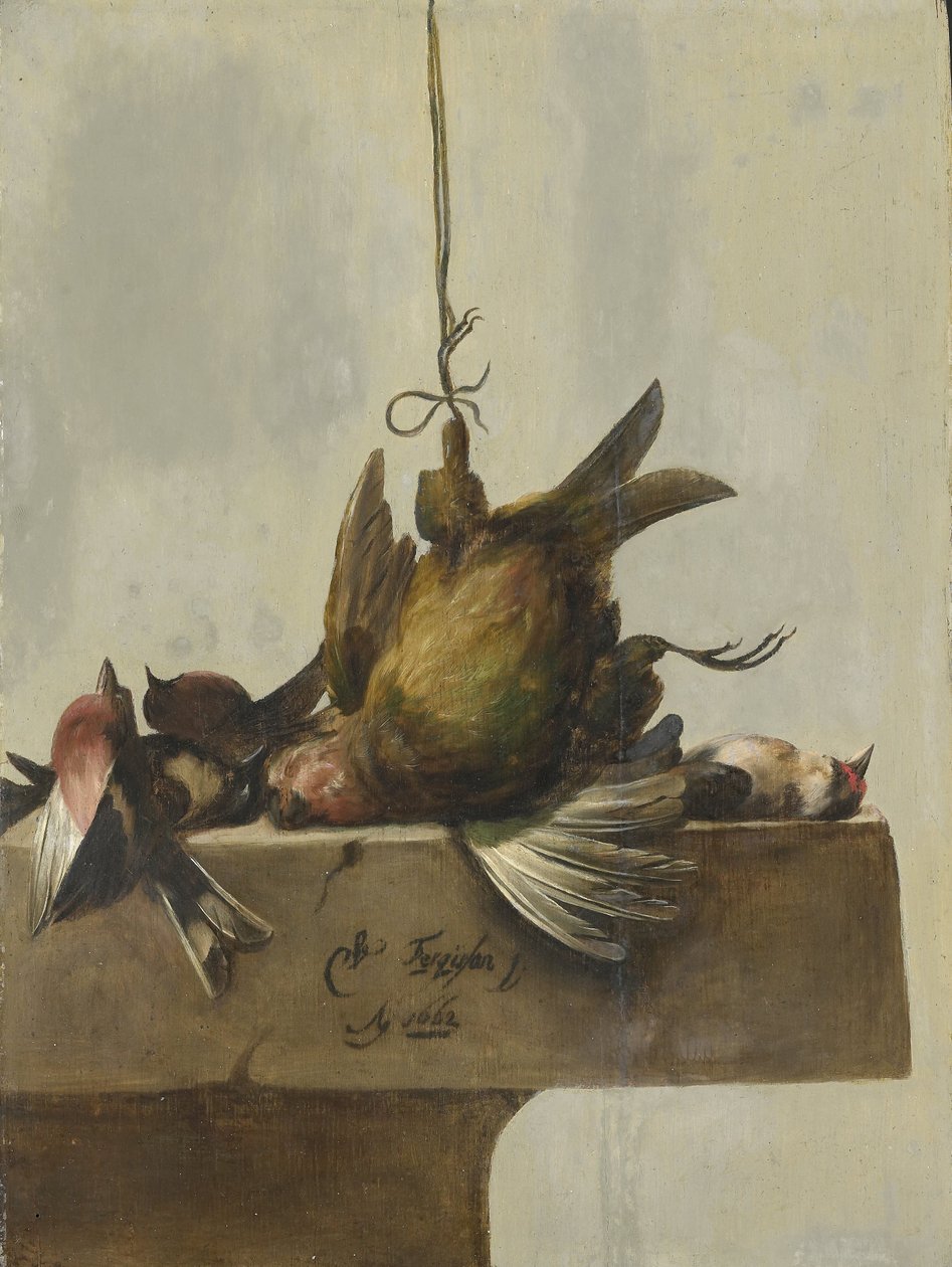 Stillleben mit Vögeln von William Gowe Ferguson