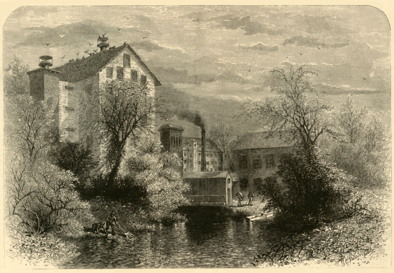 Mühlen am Blackstone River von William Hamilton Gibson