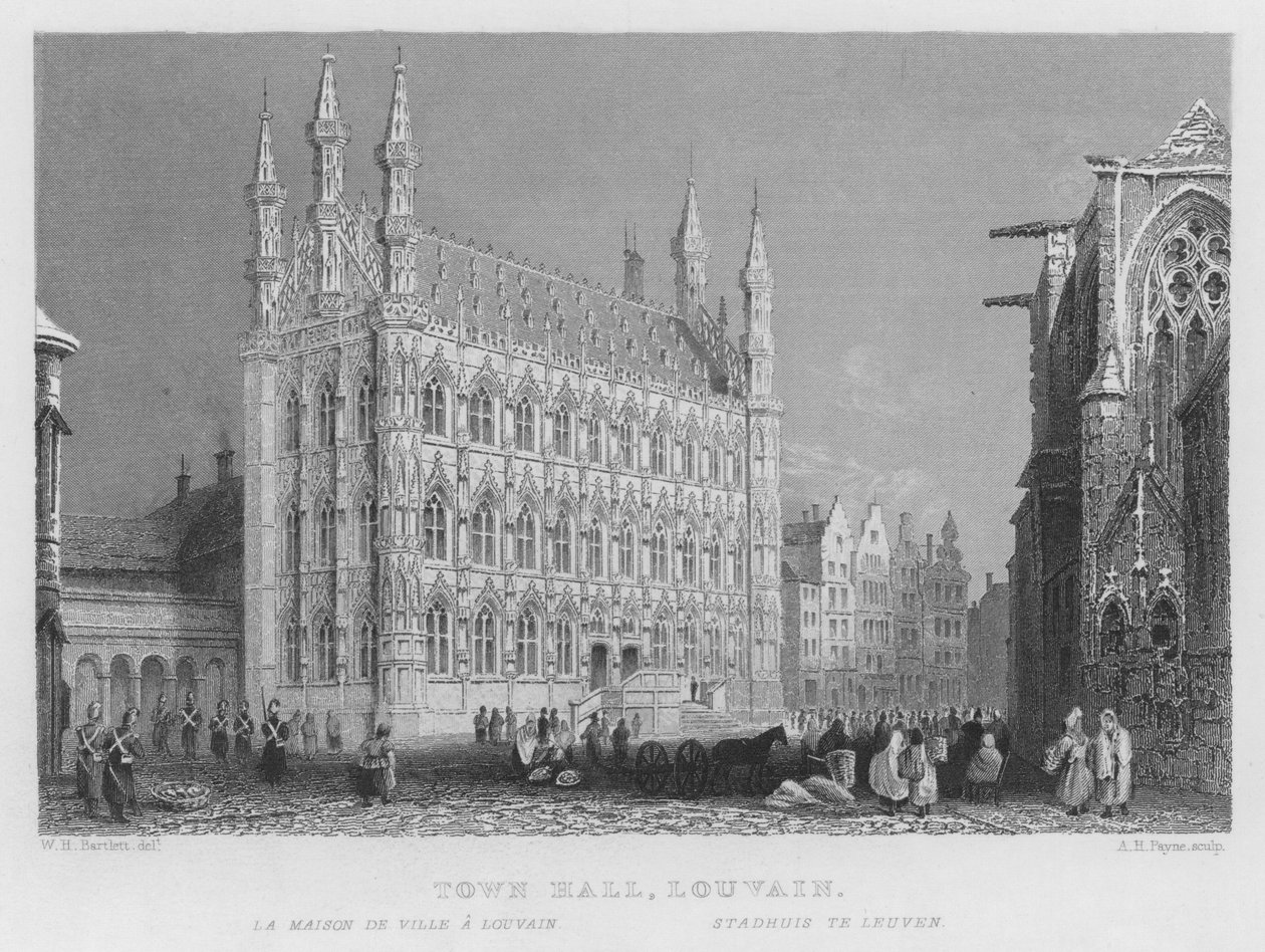 Rathaus, Löwen von William Henry Bartlett