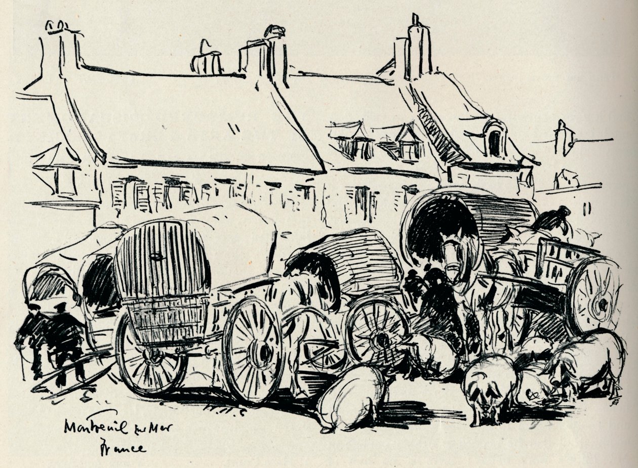 Montreuil-Sur-Mer, Frankreich von William Henry Charlton