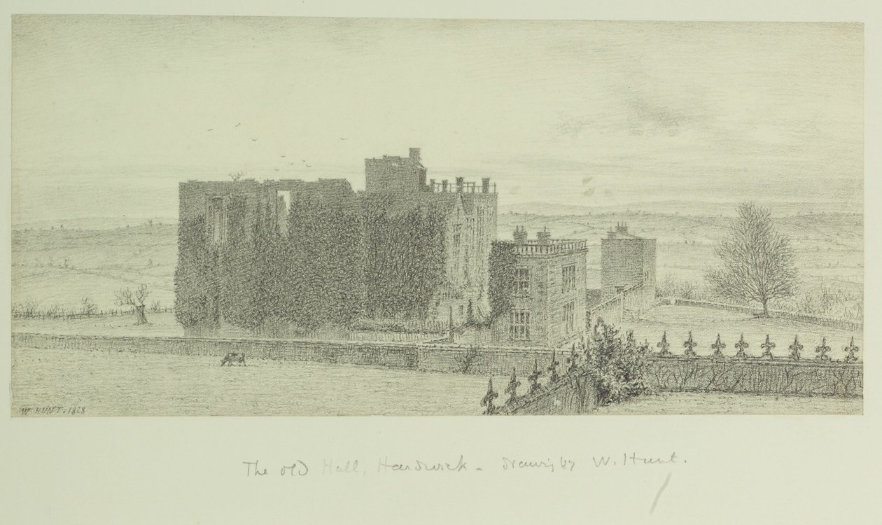 Hardwick Old Hall von William Henry Hunt