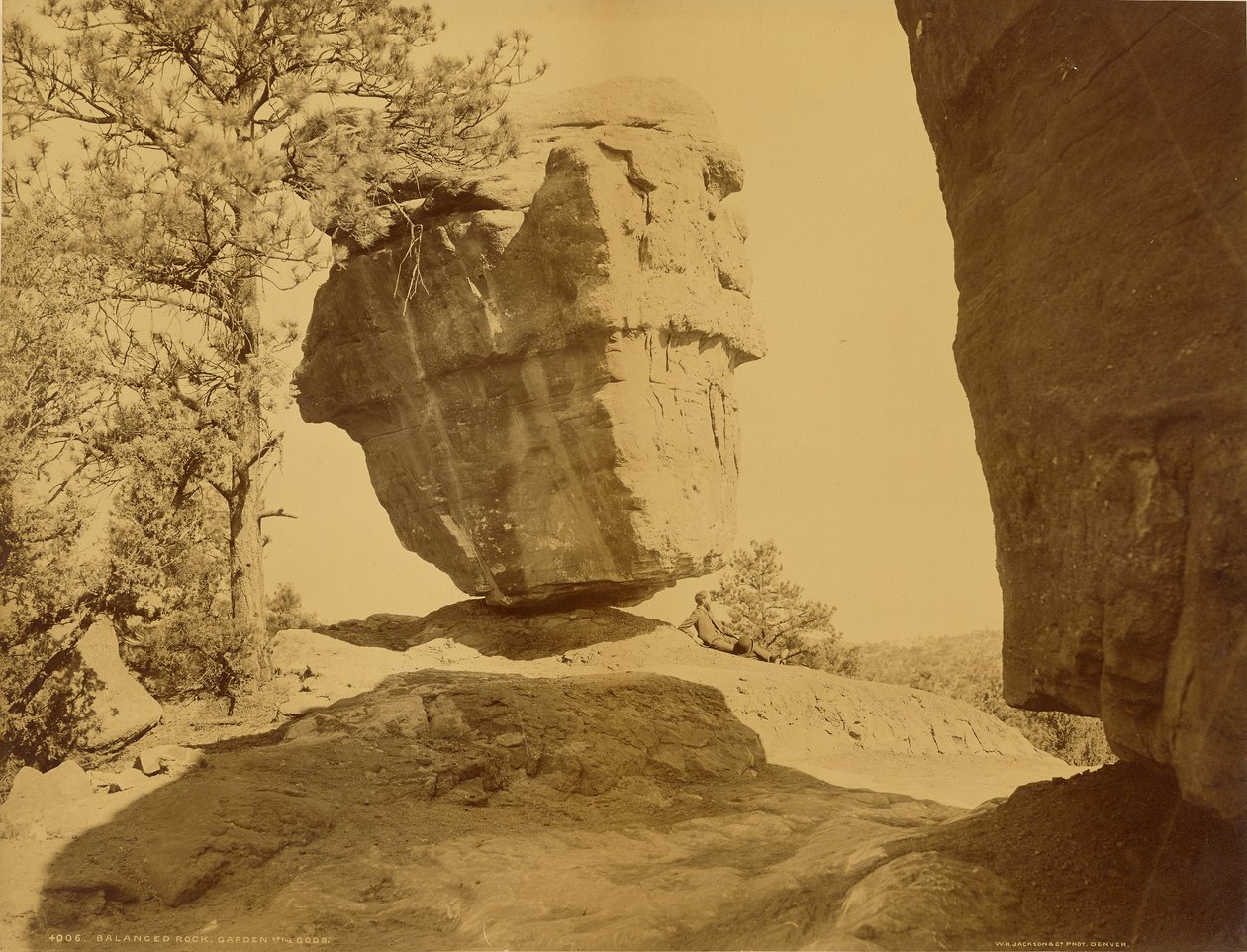 Balanced Rock, Garten der Götter von William Henry Jackson