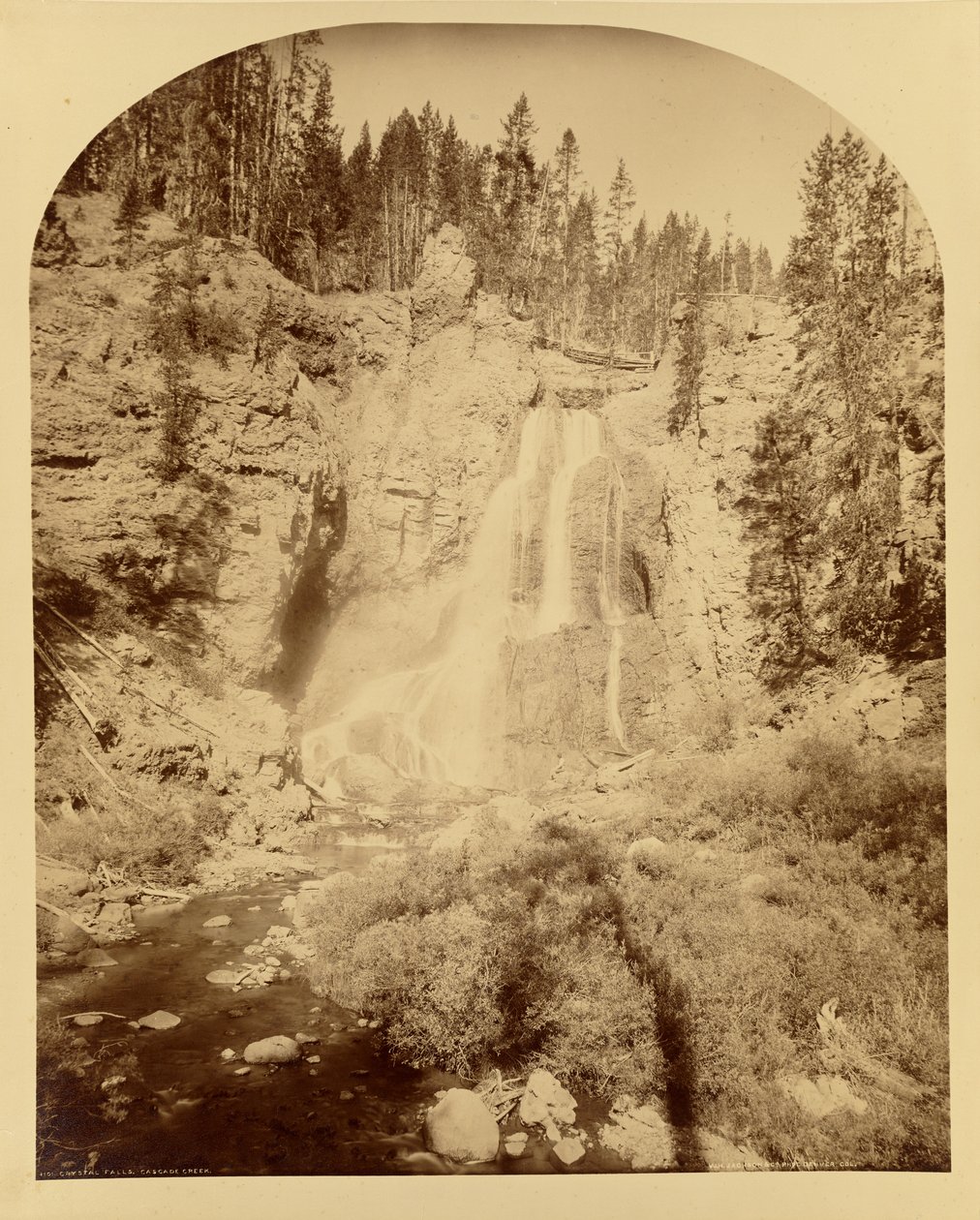 Kristallfälle, Cascade Creek von William Henry Jackson