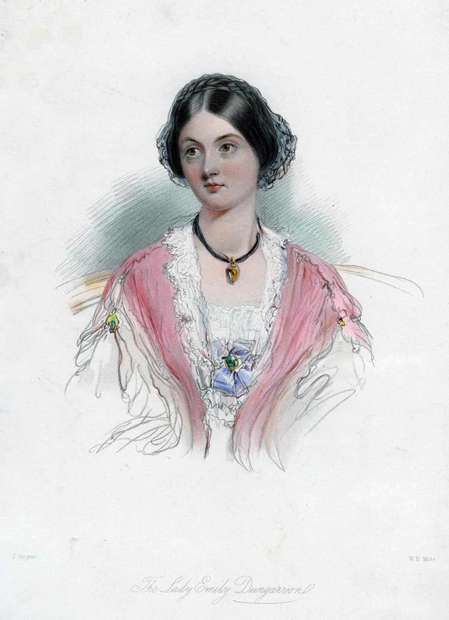 Lady Emily Dungarvon, 19. Jahrhundert von William Henry Mote
