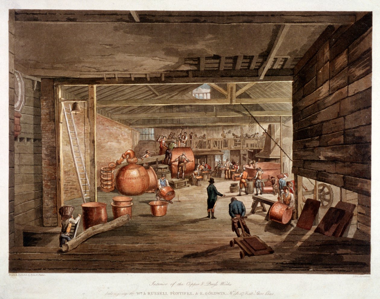 Shoe Lane, London, ca. 1806 von William Henry Pyne