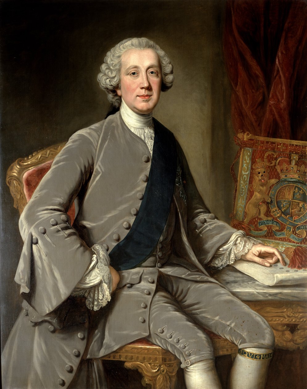 Richard Grenville, Earl Temple, um 1760 von William Hoare