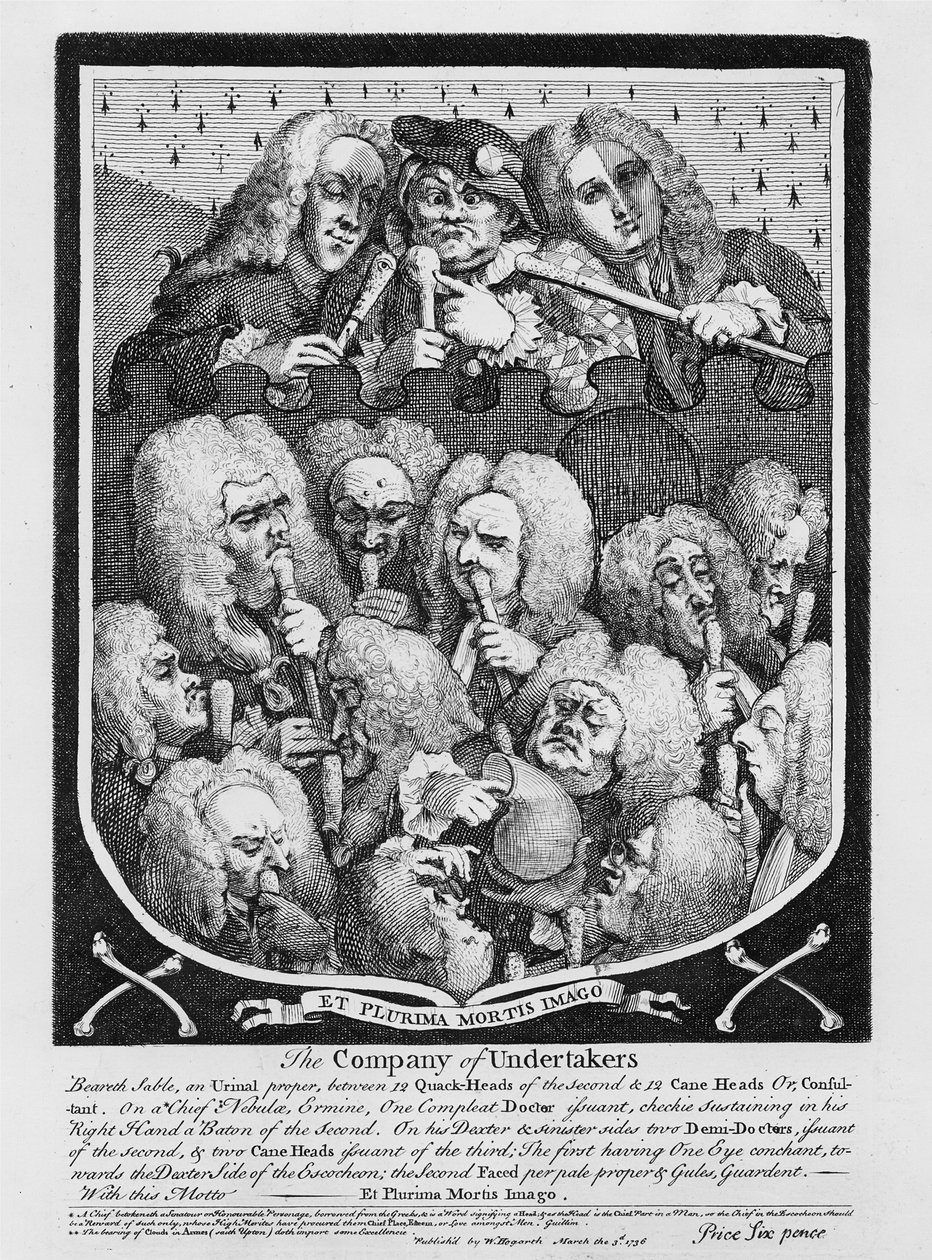 Eine Konsultation von Ärzten, 1736 von William Hogarth