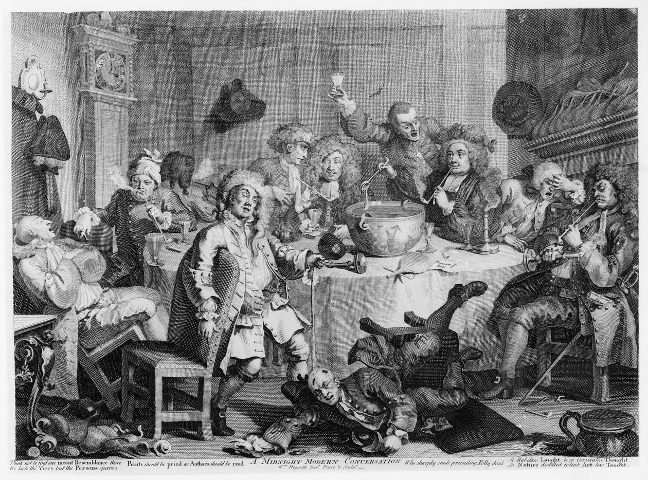 Eine moderne Mitternachtsunterhaltung von William Hogarth