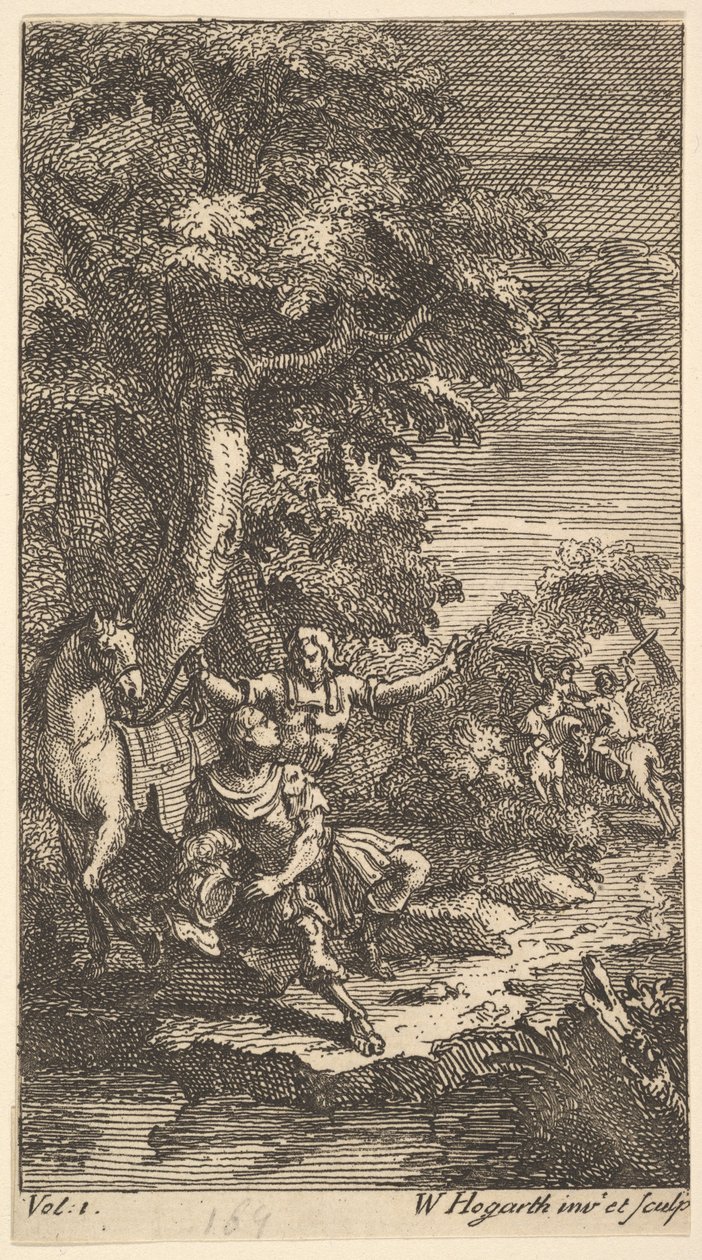 Cassandra, Frontispiz, Bd. 1, 1725 von William Hogarth