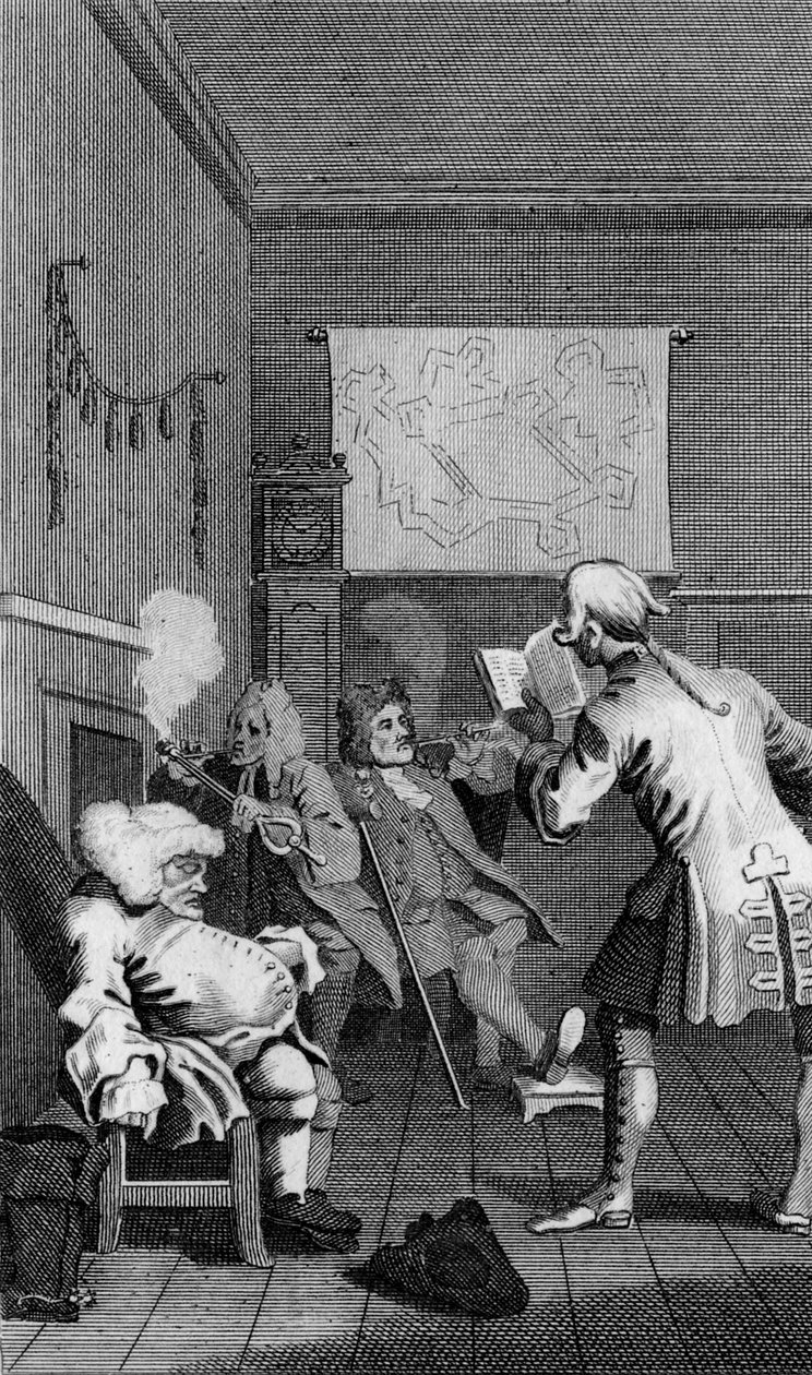 Frontispiz zu Tristram Shandy von William Hogarth von William Hogarth