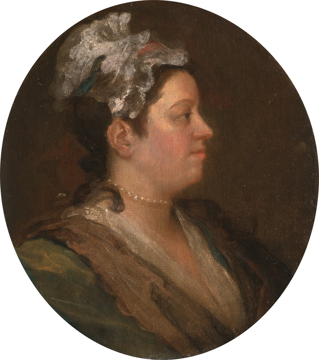Mary Hogarth, um 1740 (vor der Konversation) von William Hogarth