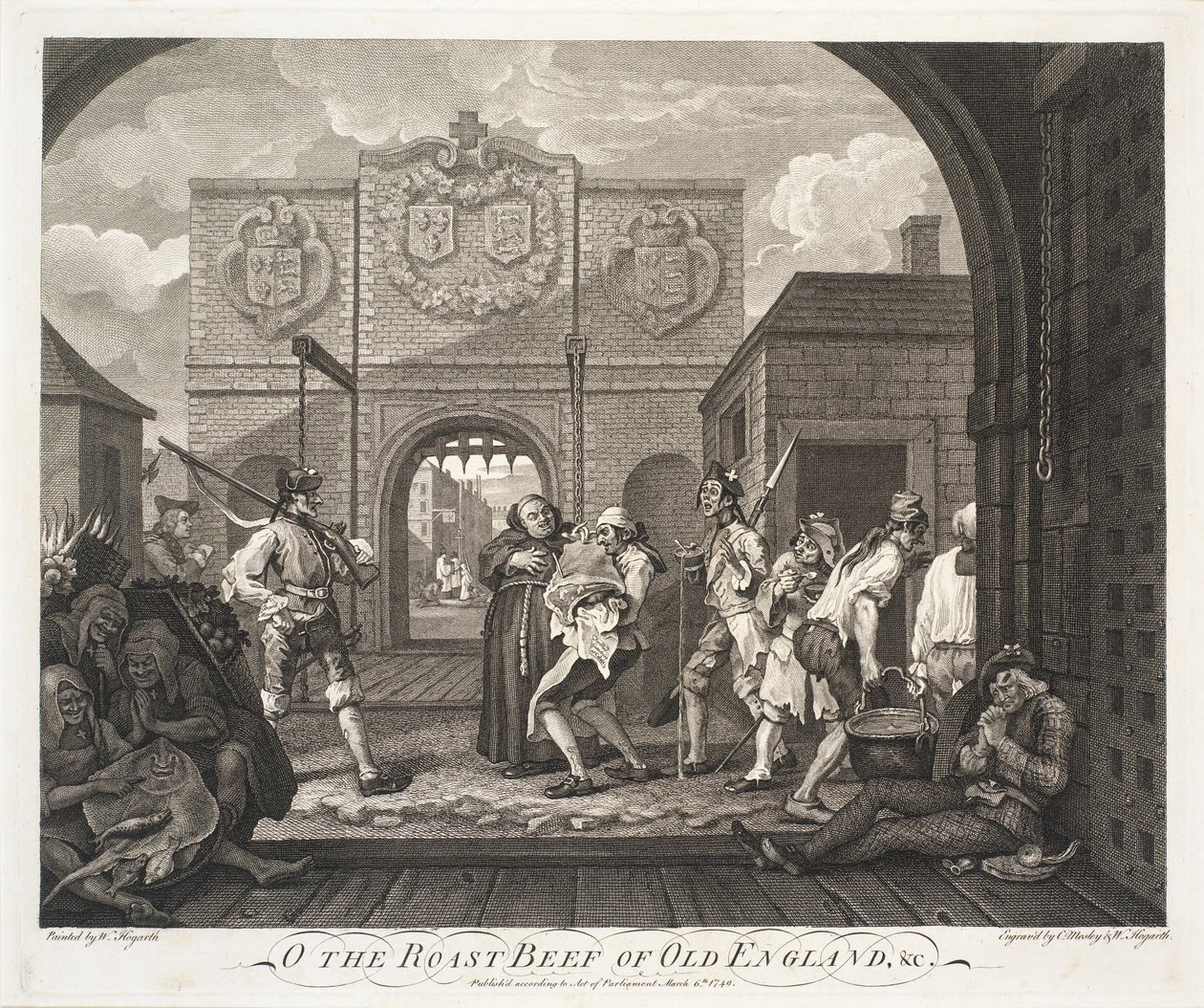 Oh, der Braten von Alt-England von William Hogarth