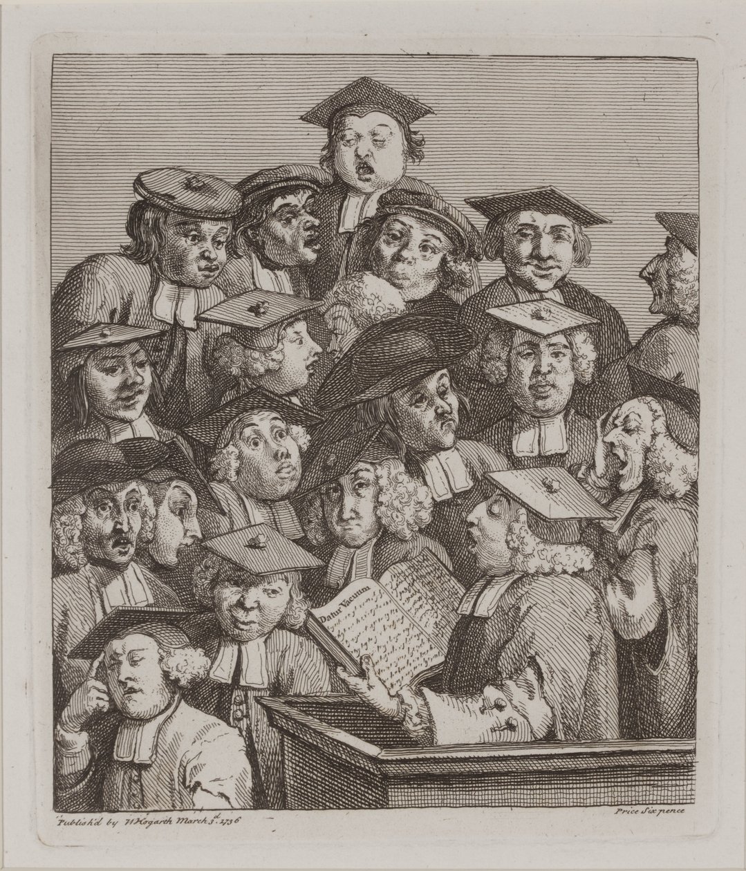 Schüler bei einer Vorlesung, 3. März von William Hogarth
