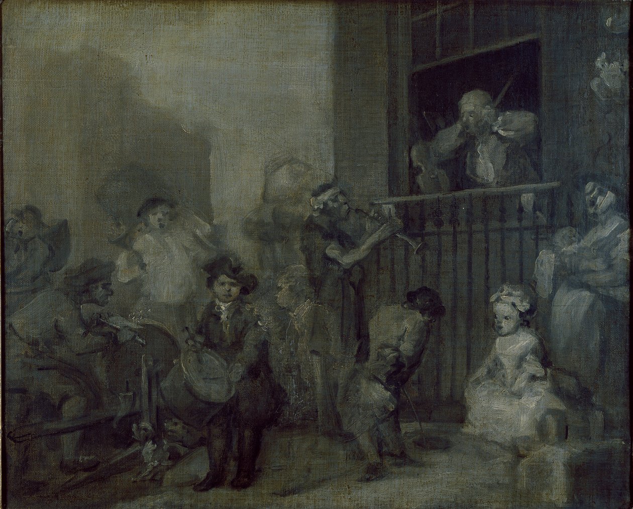 Der wütende Musiker von William Hogarth