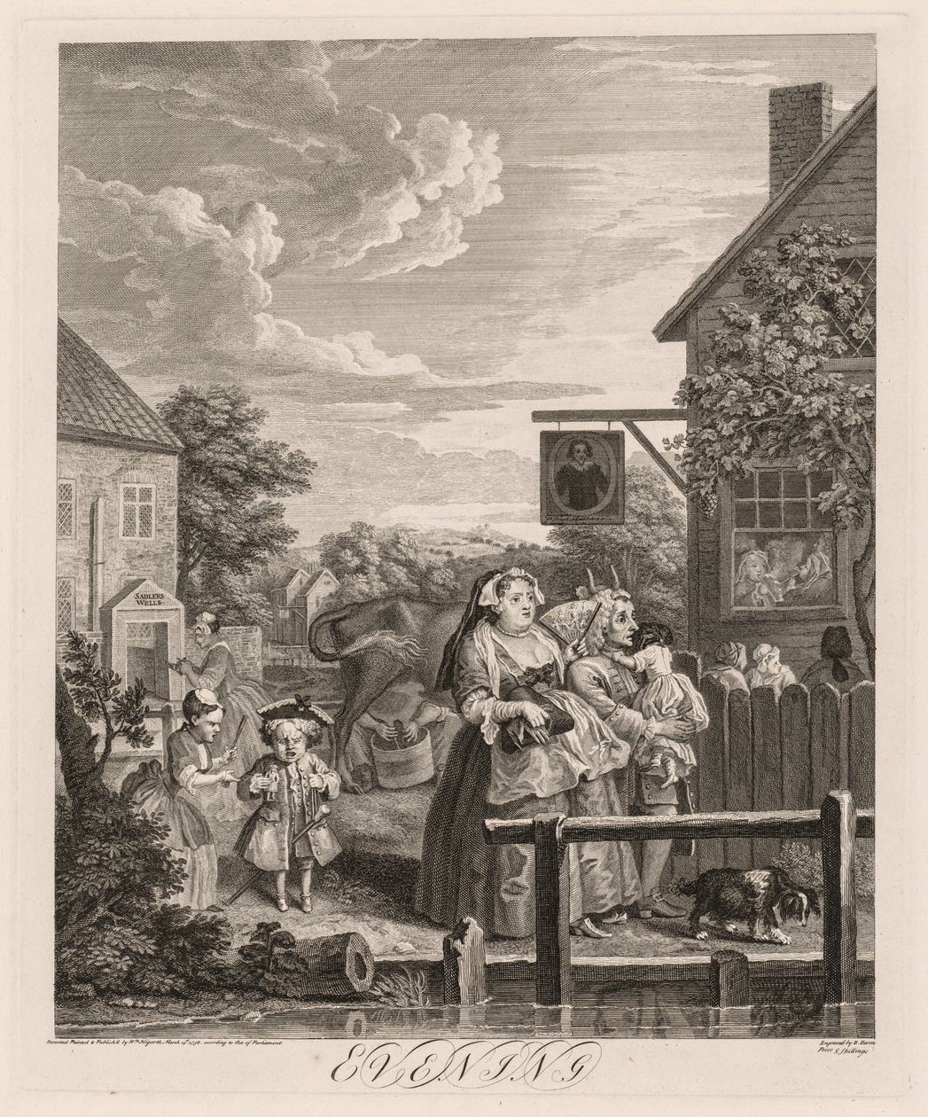 Die vier Tageszeiten: Abend von William Hogarth