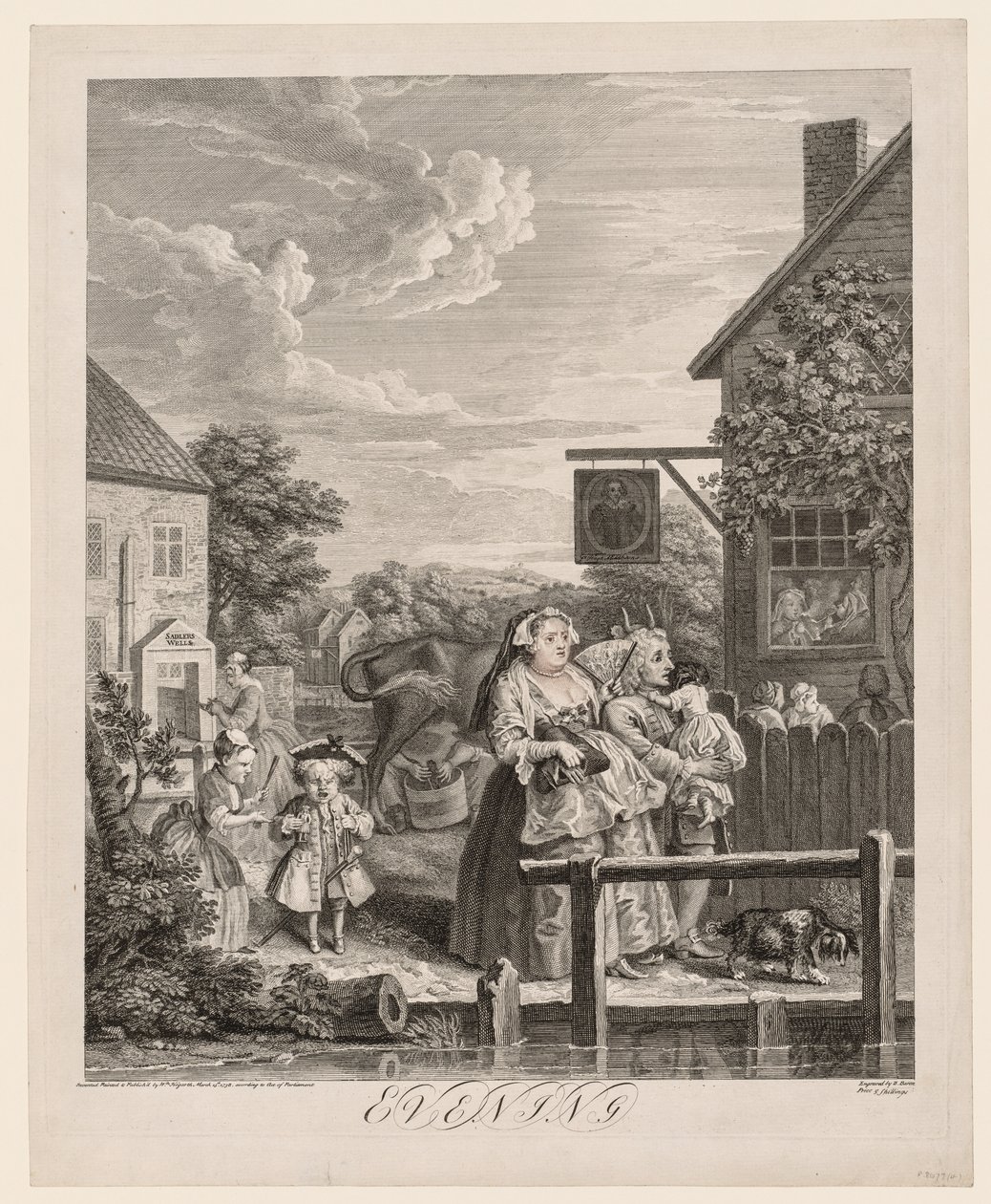 Die vier Tageszeiten: Abend von William Hogarth