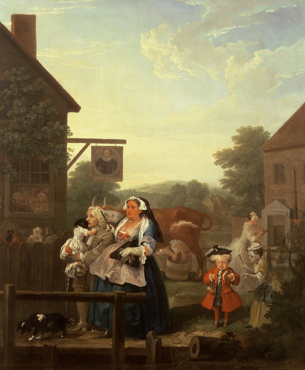 Die vier Tageszeiten: Abend, 1736 von William Hogarth