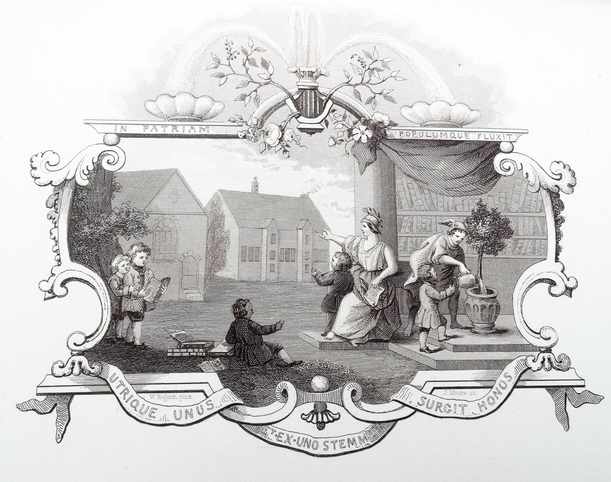 Eintrittskarte für das Tiverton-Schulfest von William Hogarth