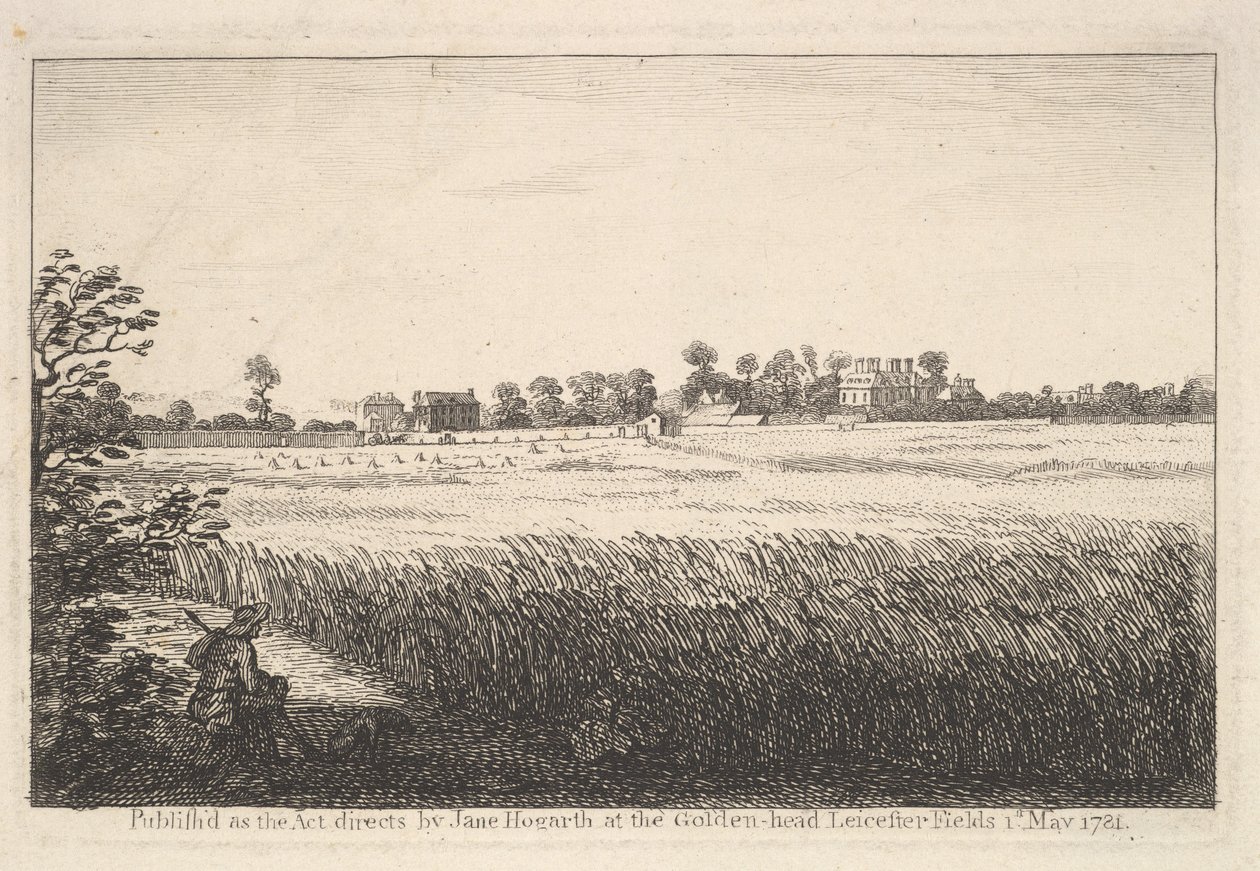 Ansicht von Ranbys Haus, 1. Mai 1781 von William Hogarth