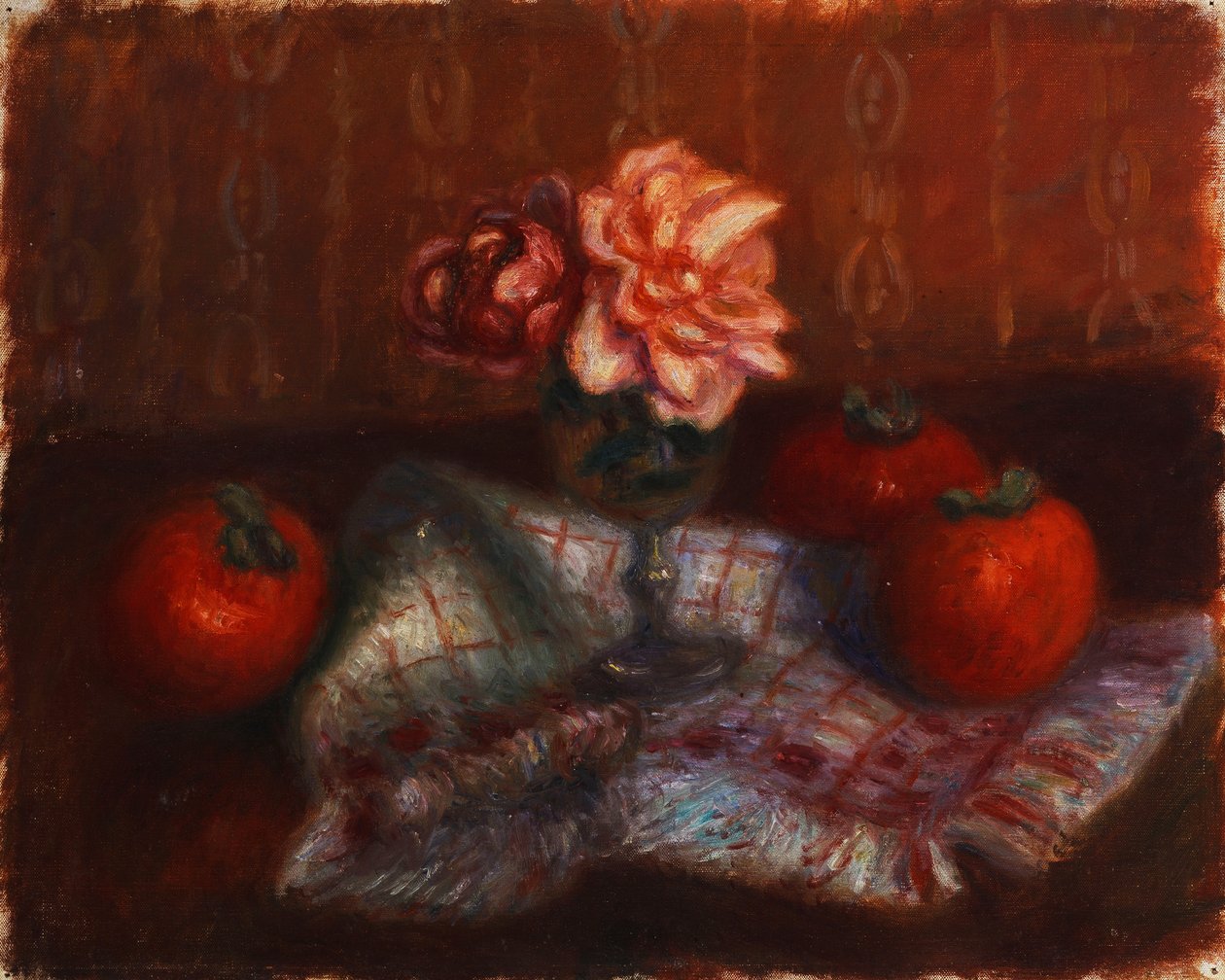 Rosen und Kakis von William James Glackens