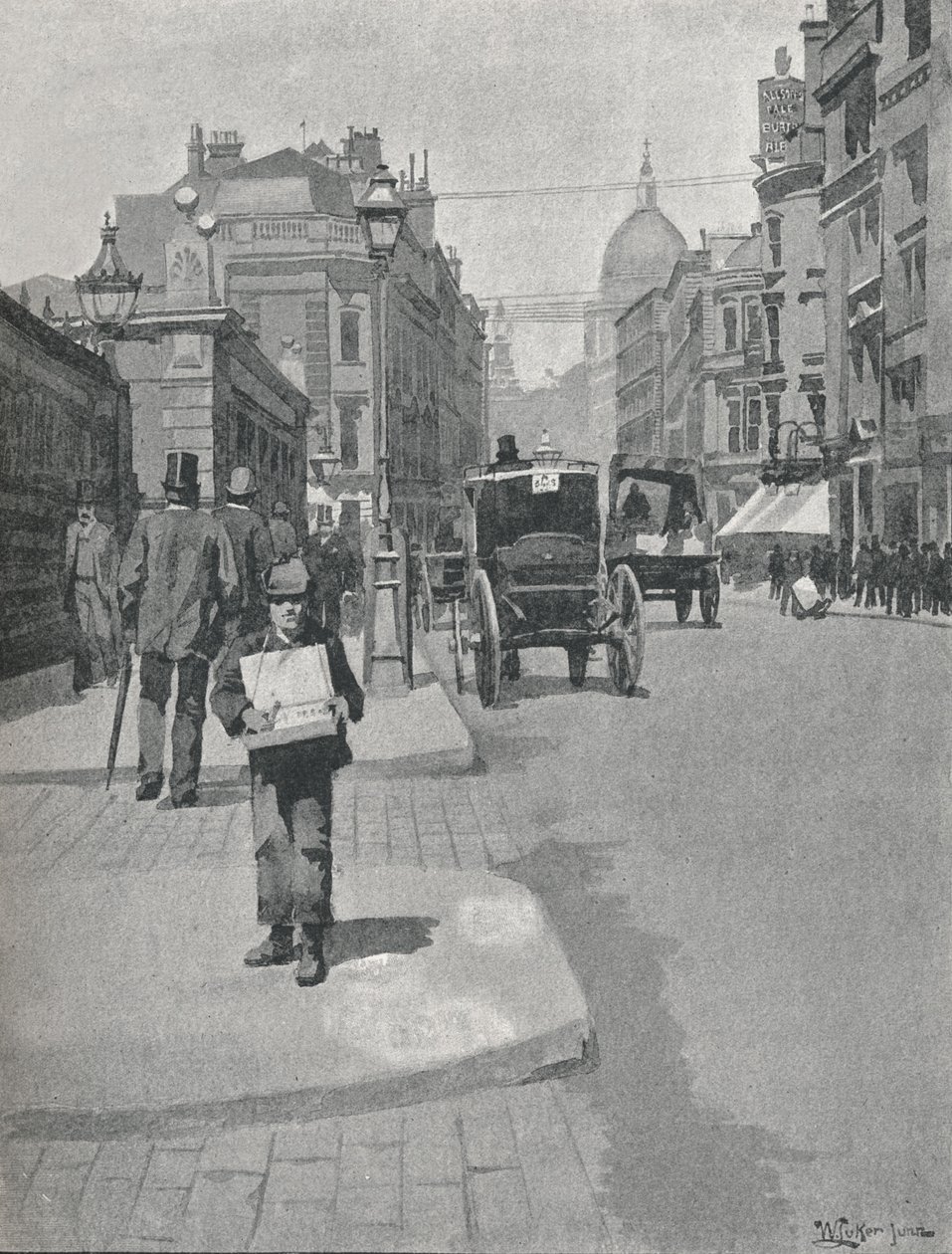 Cannon Street, 1891 von William Luker