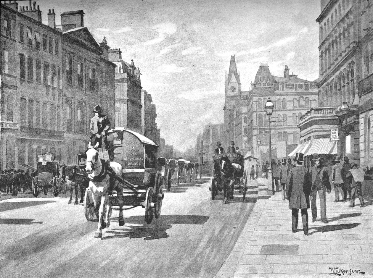 New Bridge Street, Blackfriars, 1891 von William Luker