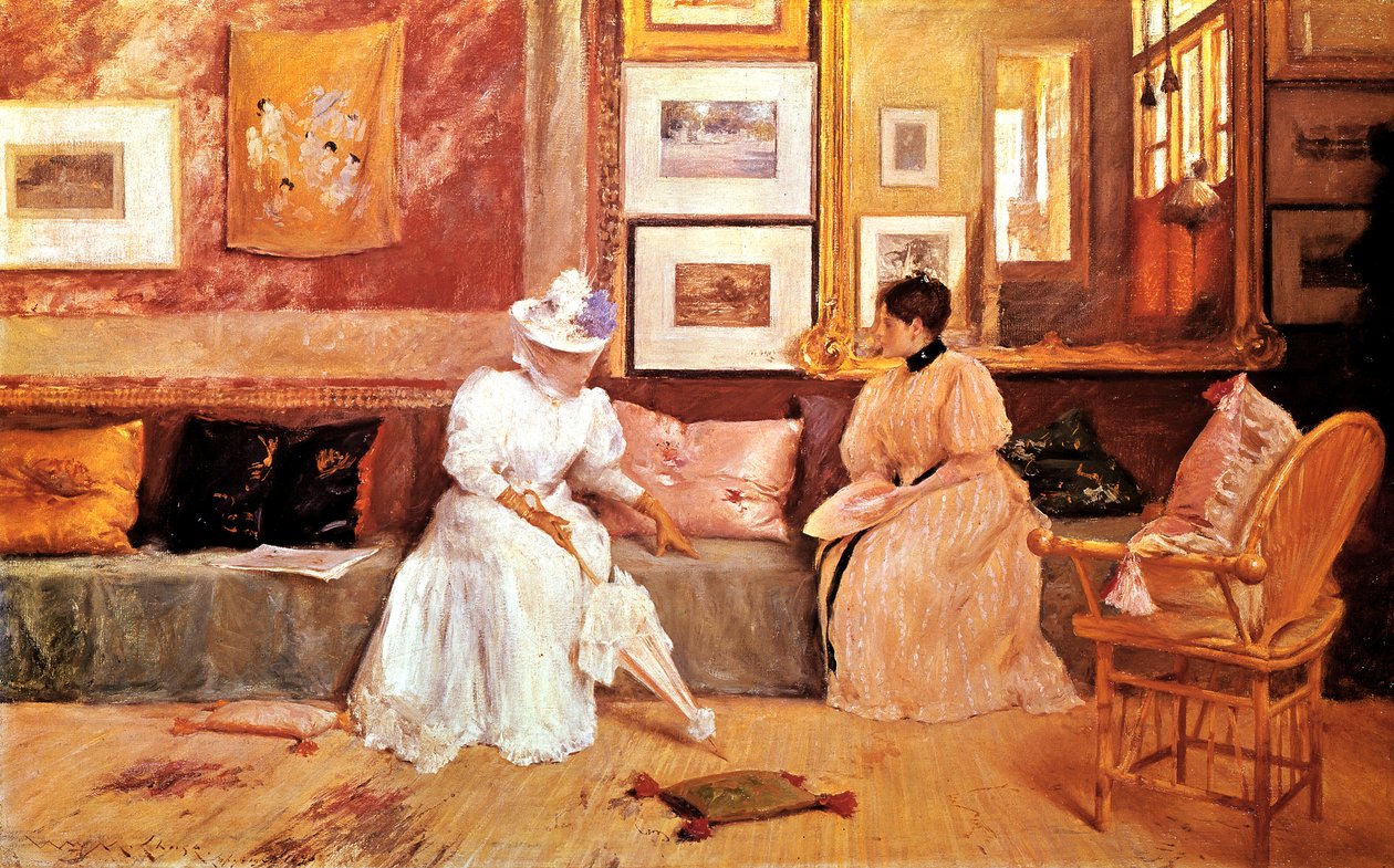 Ein freundlicher Besuch, 1895 von William Merritt Chase