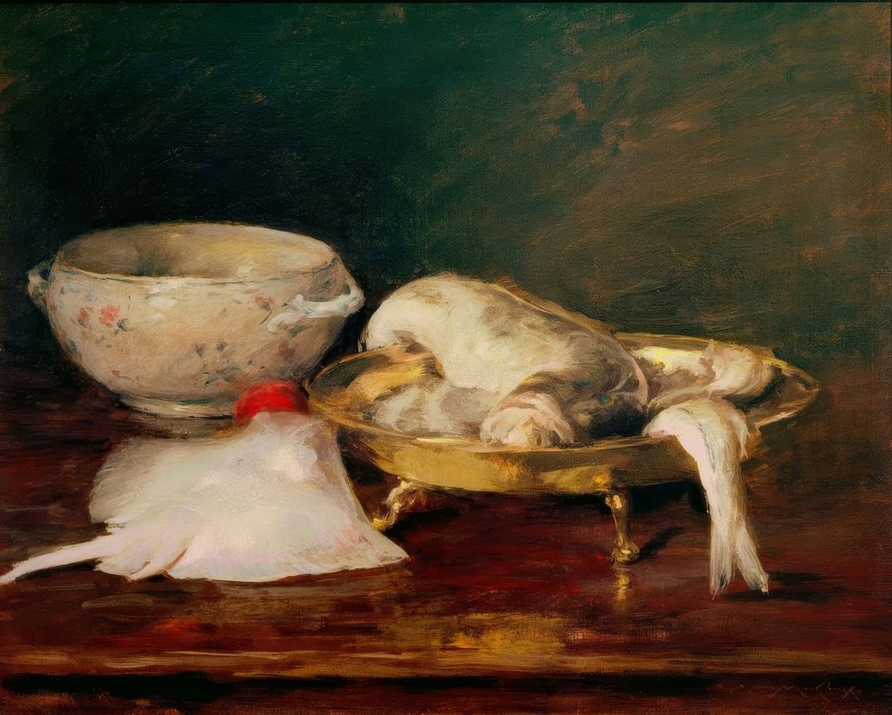 Stillleben mit Fisch von William Merritt Chase