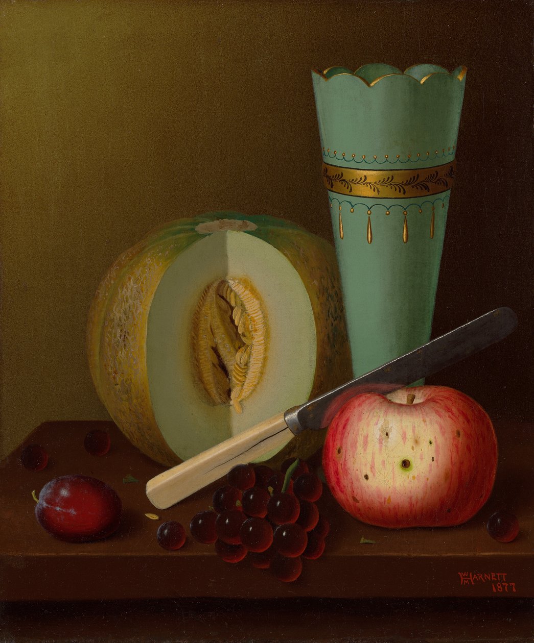 Fruchtstücke von William Michael Harnett