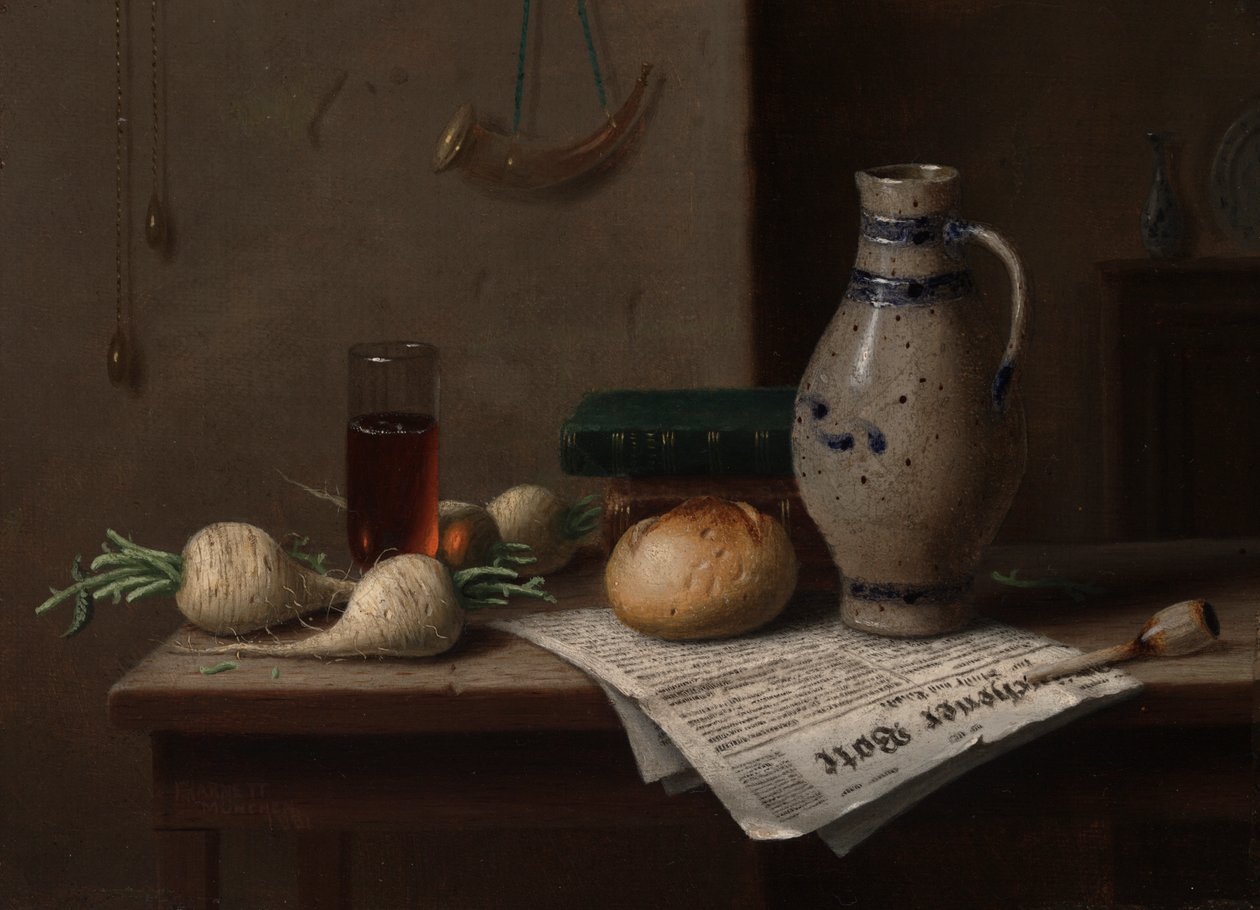 Münchener Bote von William Michael Harnett