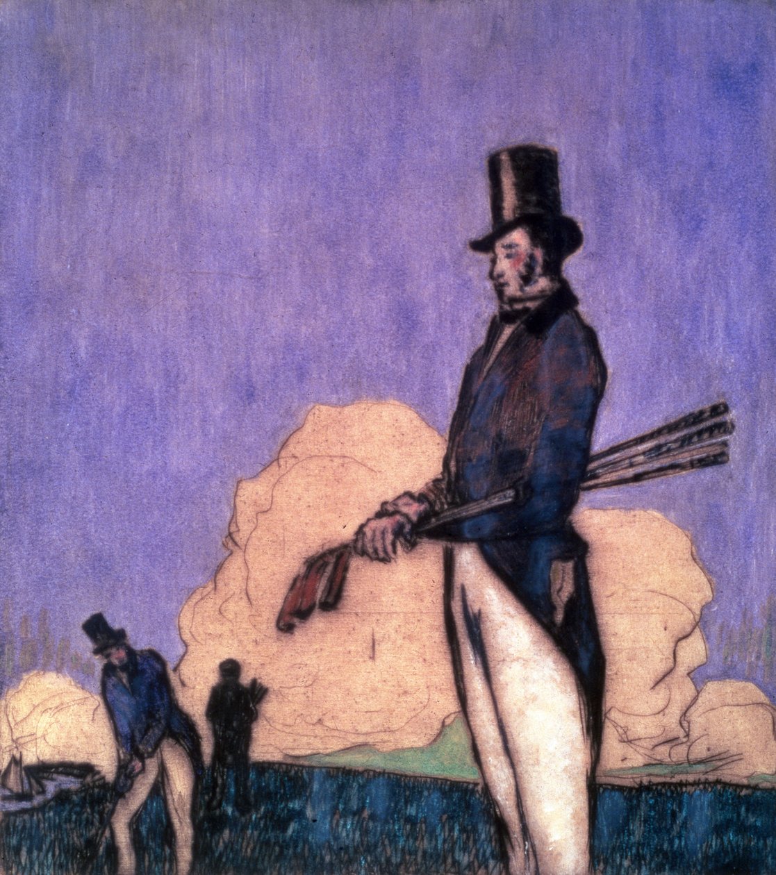 Studie von Golfern von William Nicholson