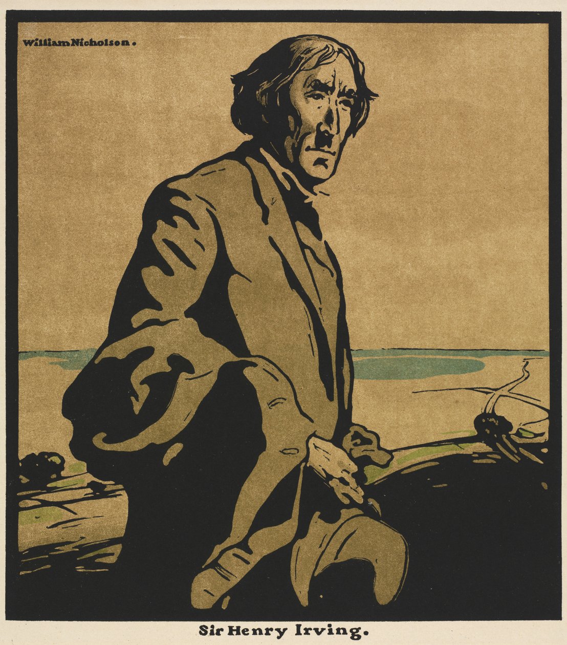 Zwölf Porträts: Sir Henry Irving von William Nicholson
