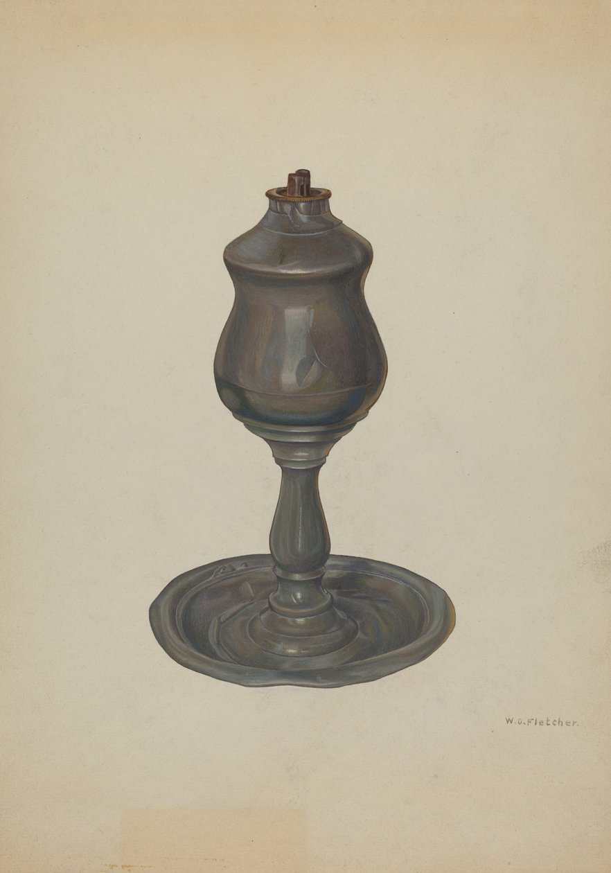 Walfettlampe, ca. 1940 von William O. Fletcher