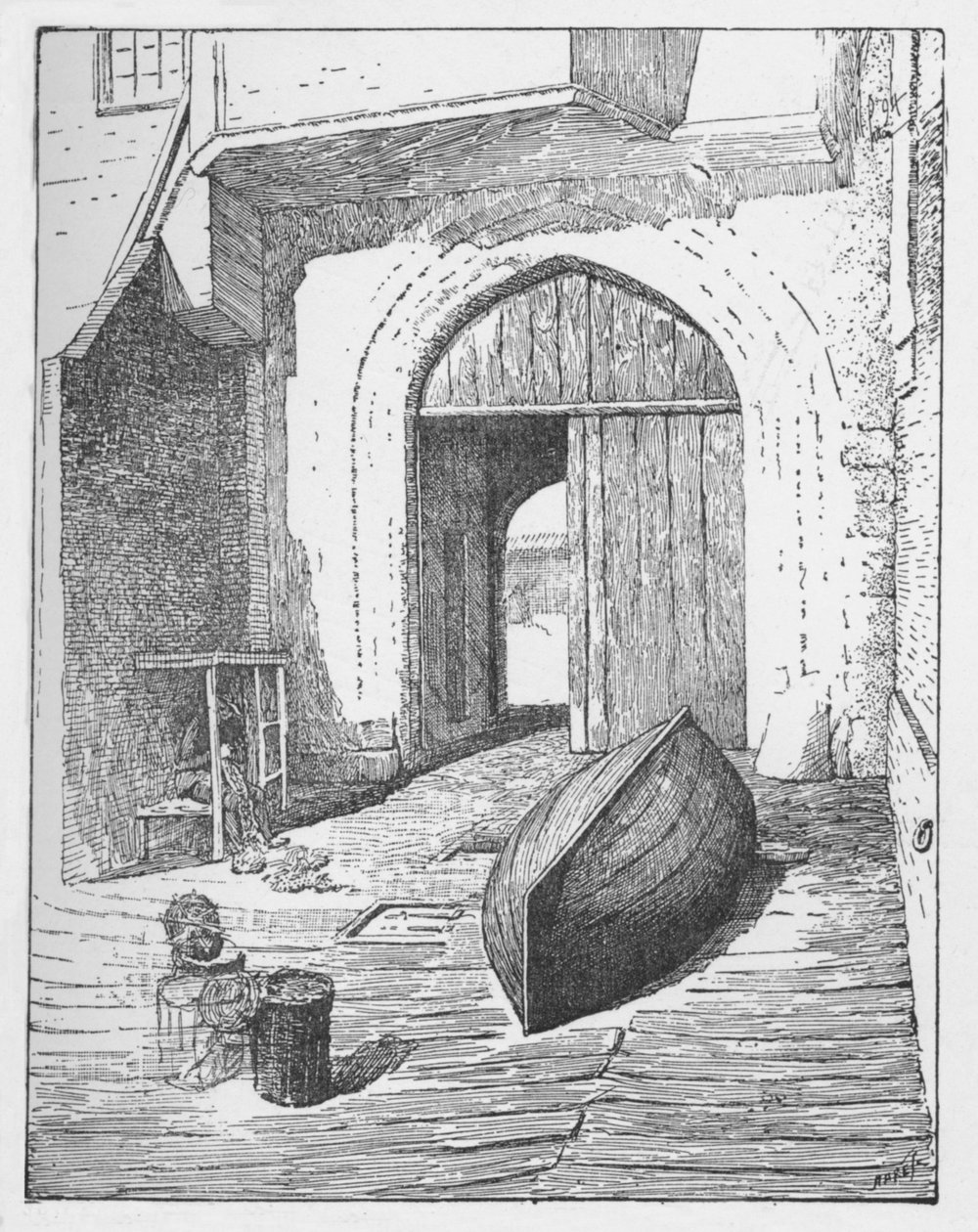 Das Wasser Tor, New Palace Yard, ca. 1897 von William Patten