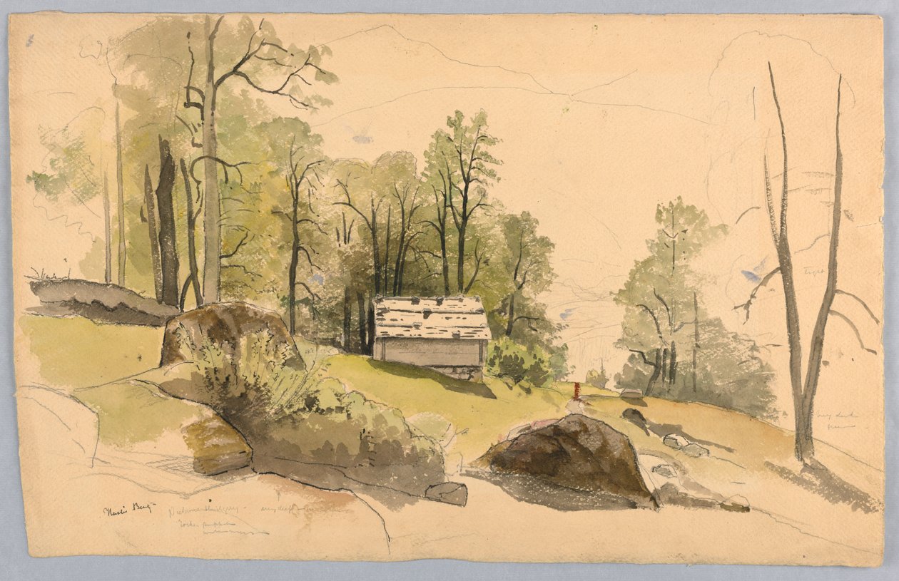 Studie für Landschaft, Hasliberg, Schweiz von William Stanley Haseltine